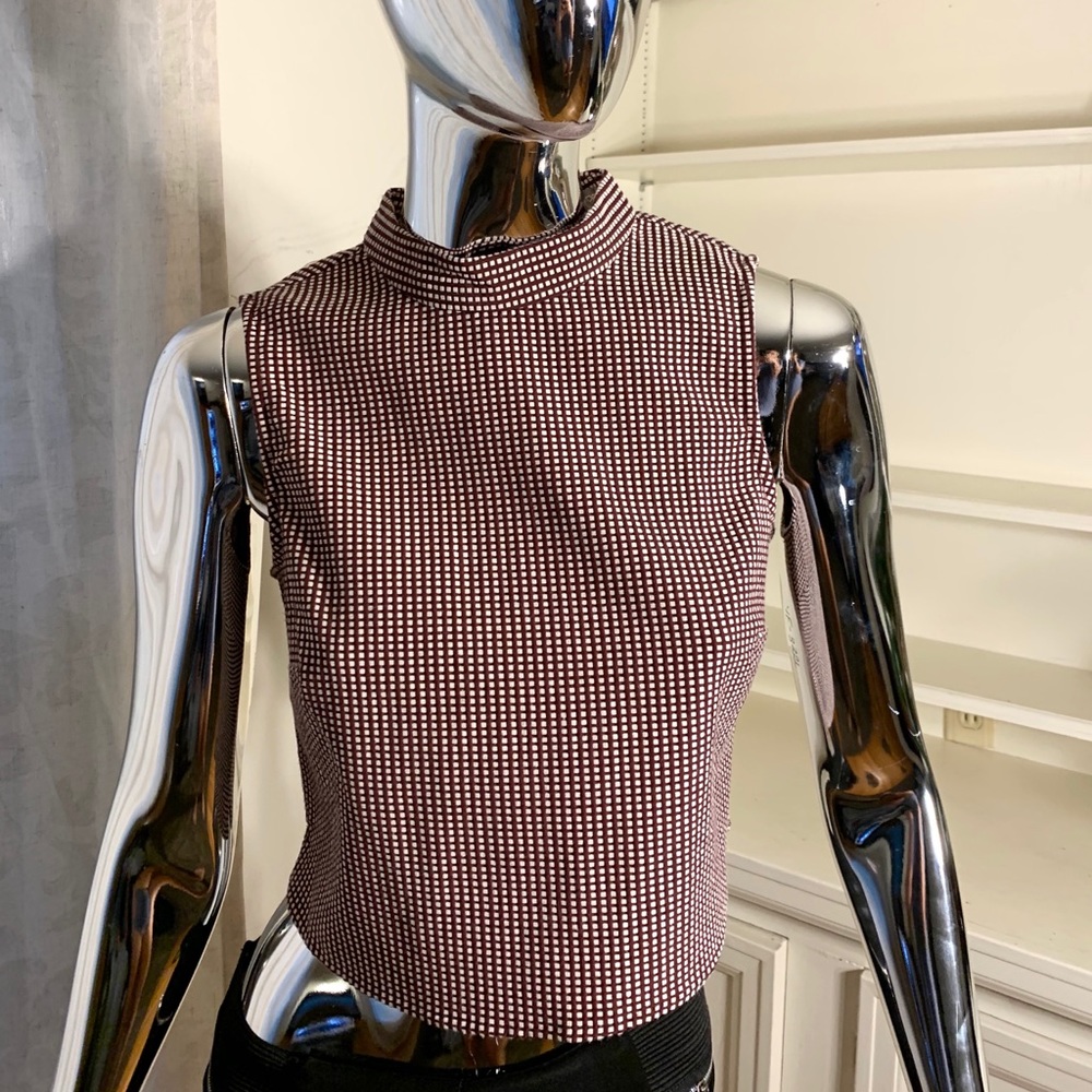 Checkered crop top